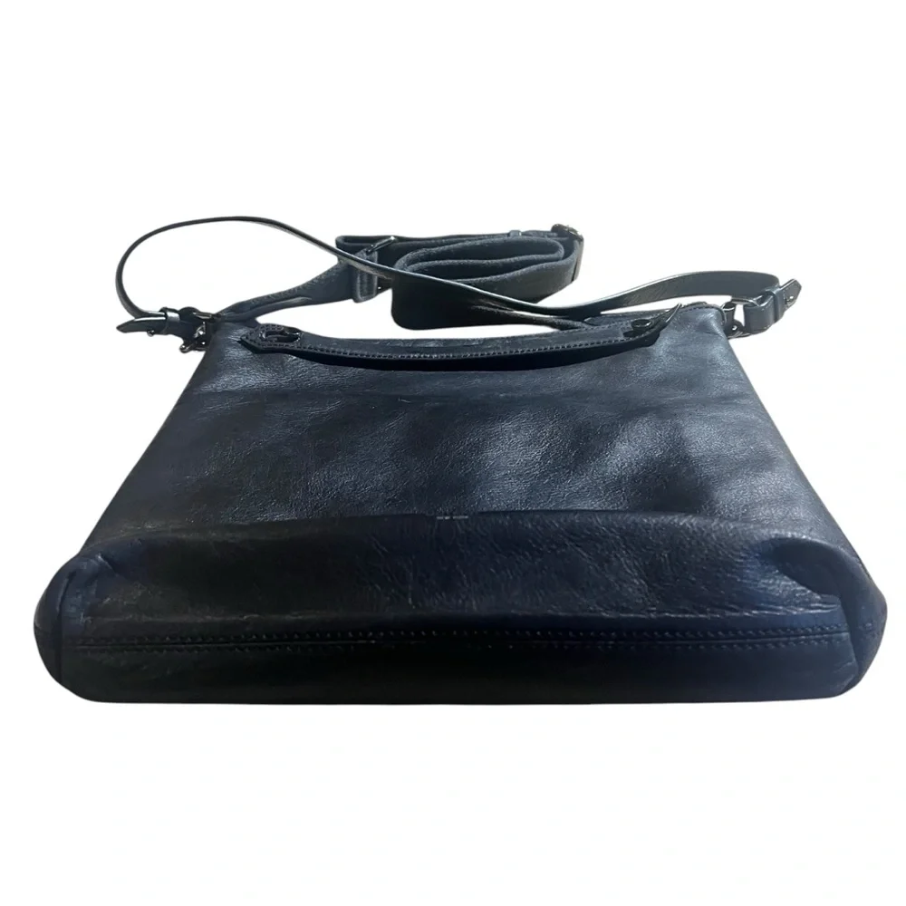 BOTKIER Warren leather women's shoulder hobo crossbody‎ bag  Black